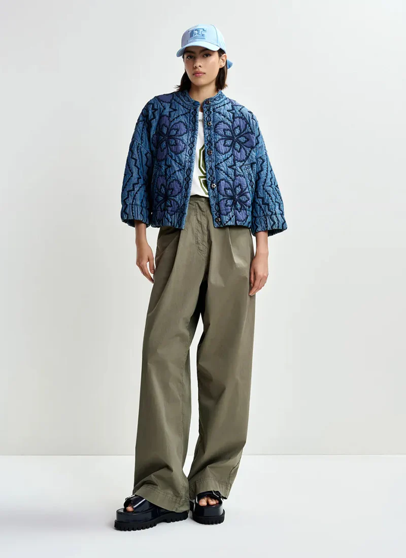 Jatropha Quilted Denim Jacket - Image 5