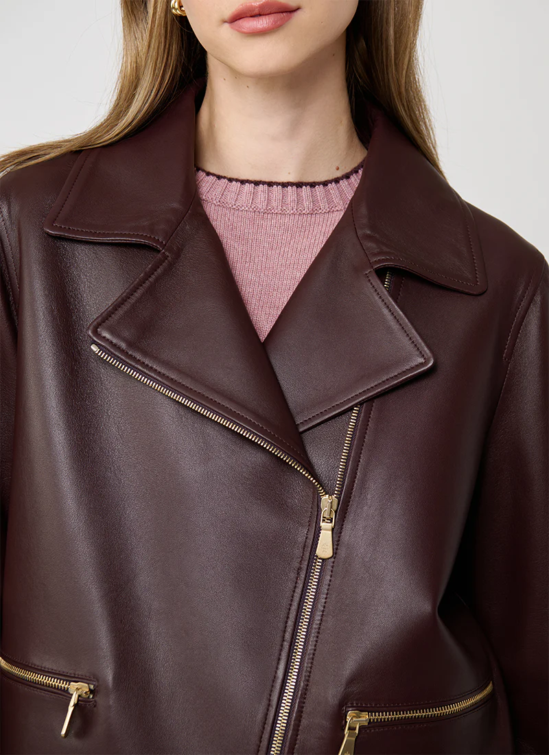 Leather Biker Jacket - Image 3
