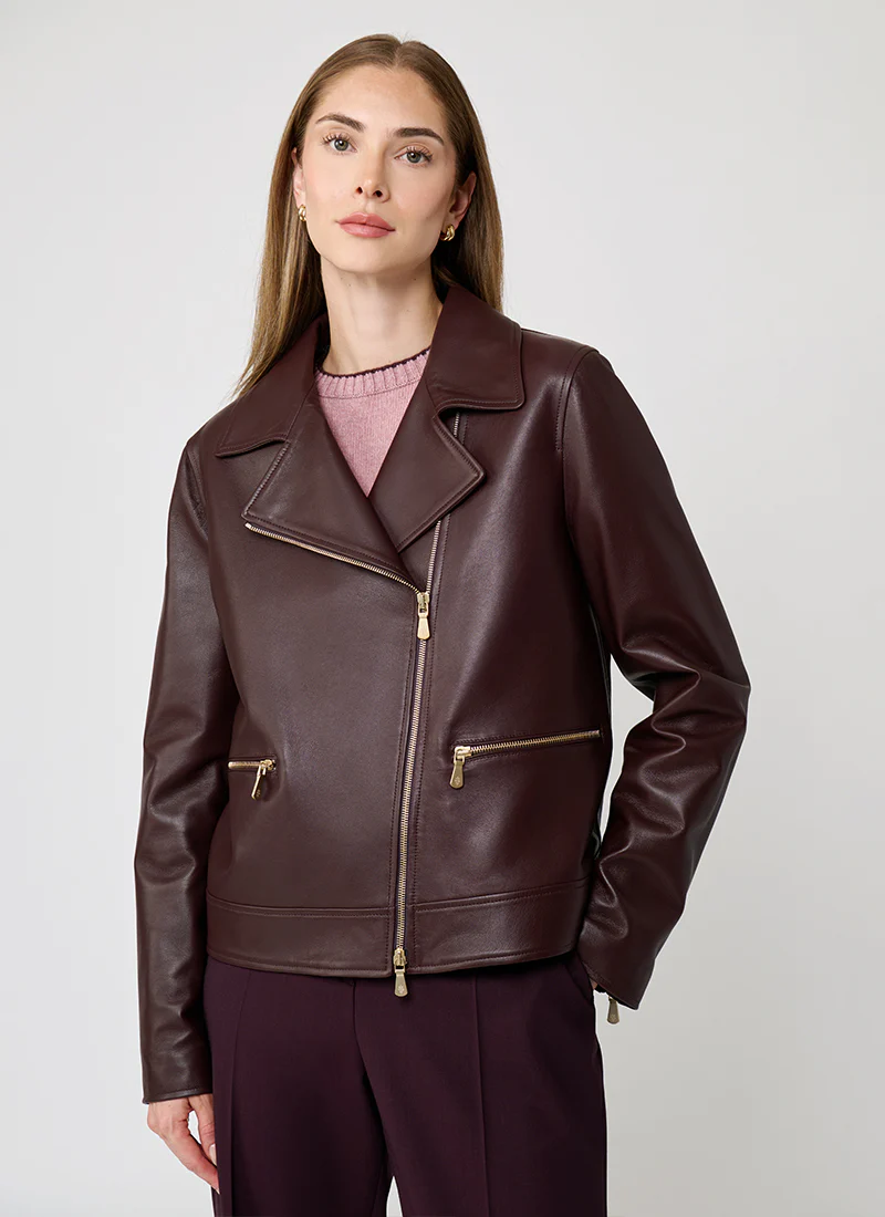 Leather Biker Jacket - Image 4