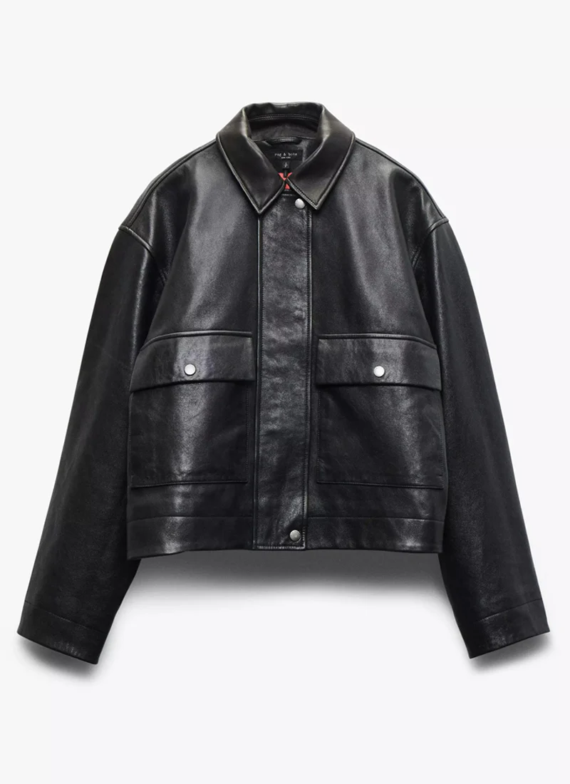 Nonie Leather Jacket - Image 6
