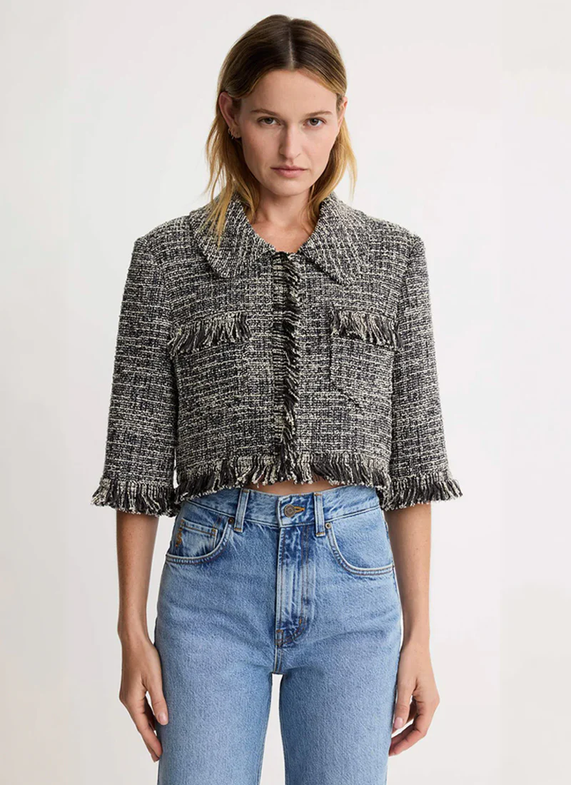 Cropped Sleeve Mini Jacket - Image 3