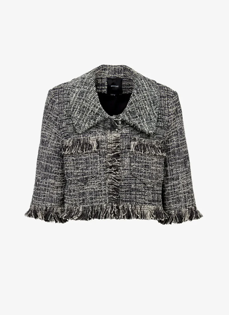 Cropped Sleeve Mini Jacket - Image 7