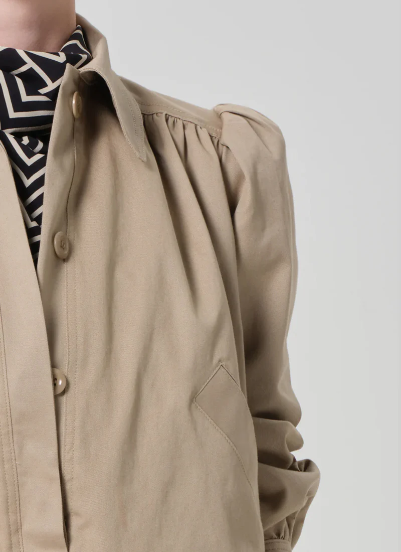 Everly Shirred Crop Jacket - Image 4