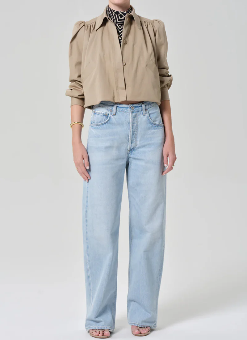 Everly Shirred Crop Jacket - Image 5