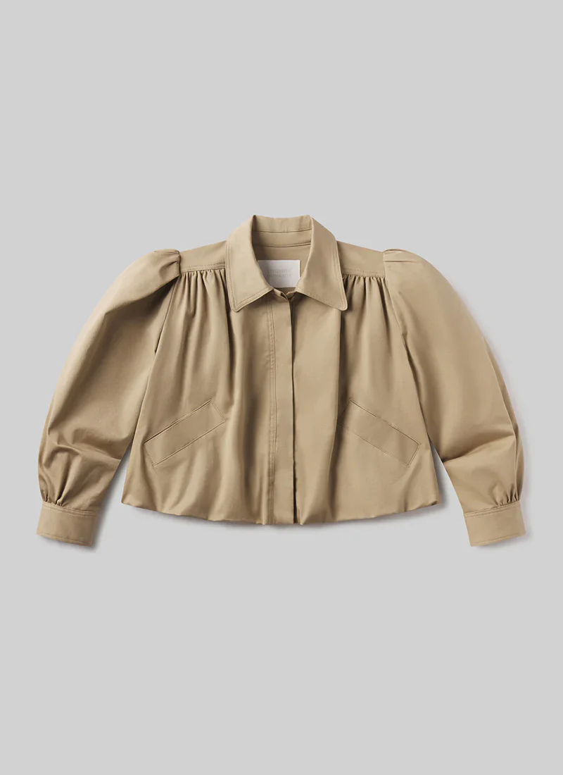 Everly Shirred Crop Jacket - Image 7