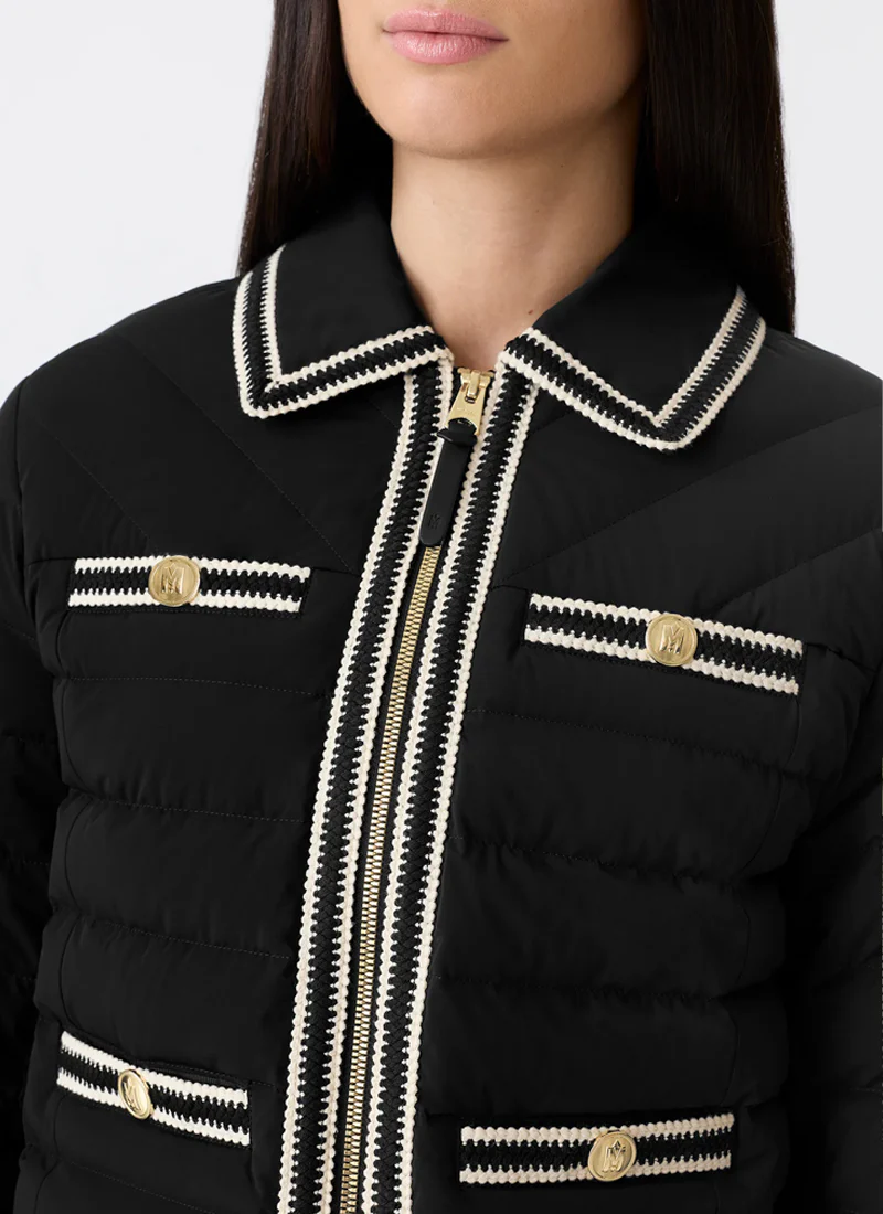 Petunia Crocheted Trim Down Jacket - Image 5