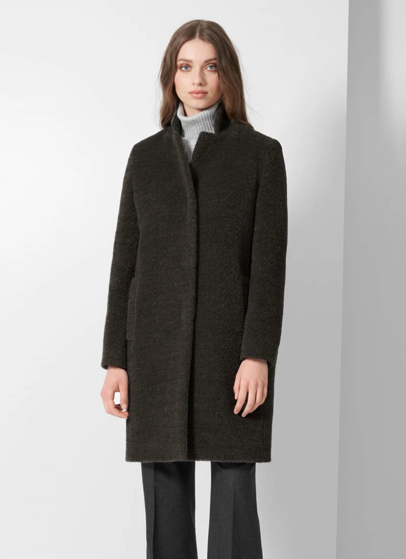 Alpaca Notch Collar Coat - Image 3