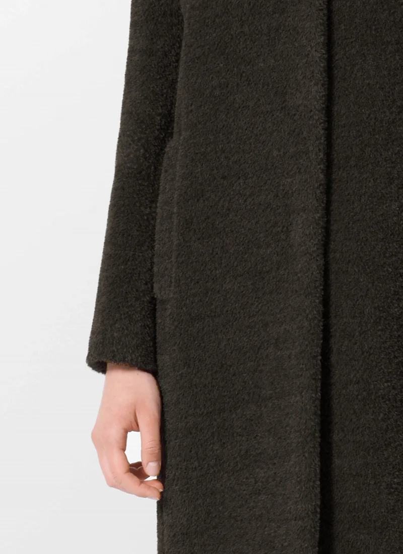 Alpaca Notch Collar Coat - Image 5