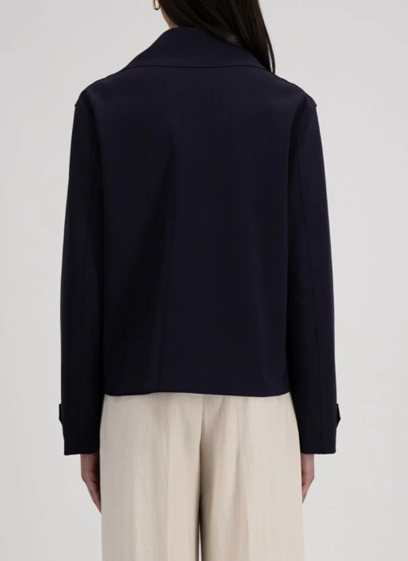 Cropped Scuba Peacoat - Image 2