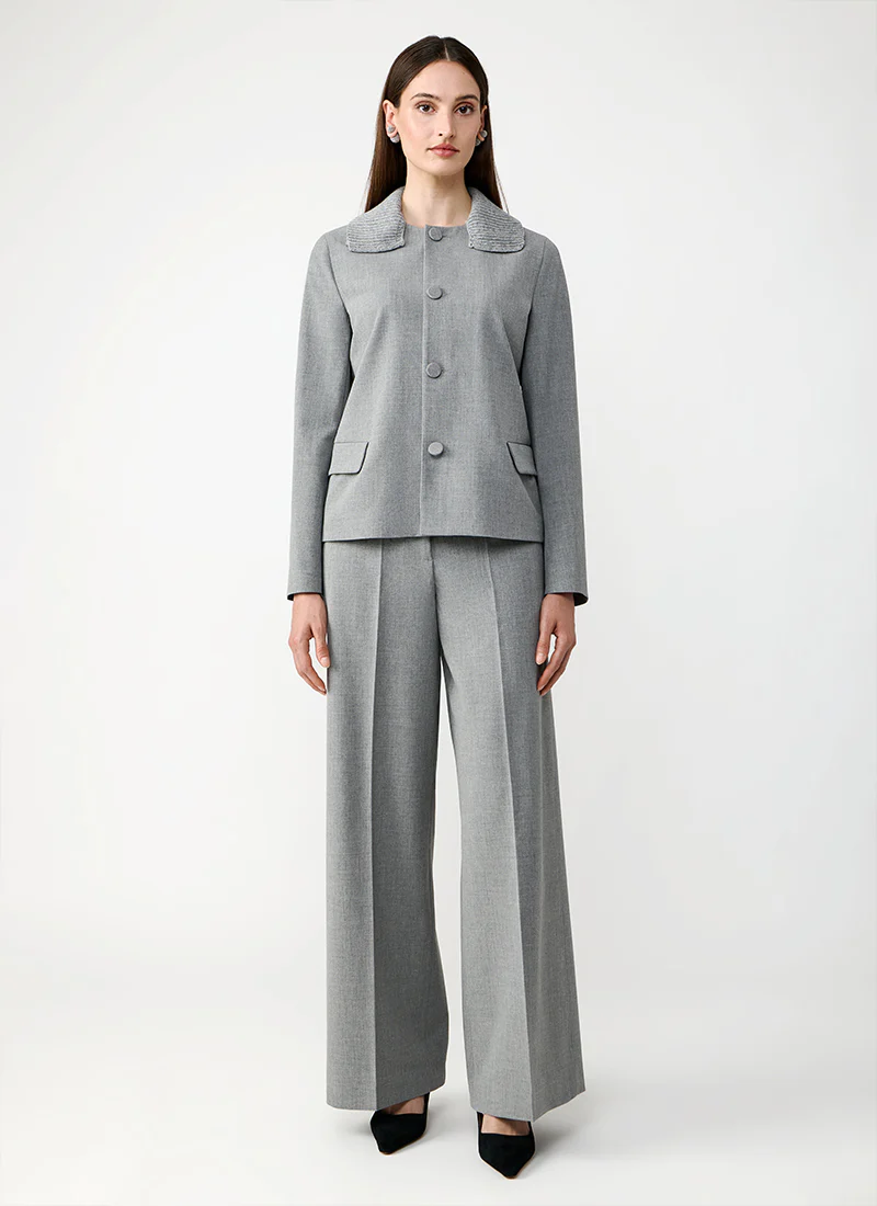 Tecno Jacket With Knit Collar - Image 6