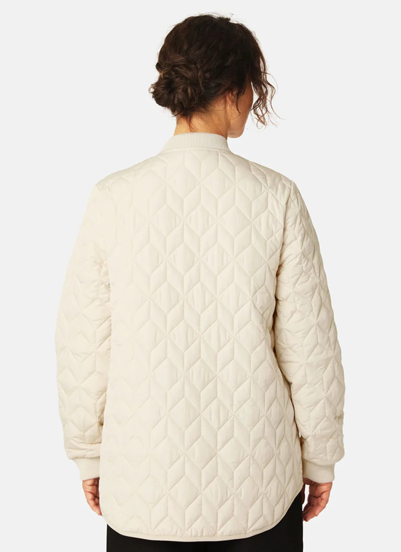 Short Diamond Quilt Jacket - Image 2