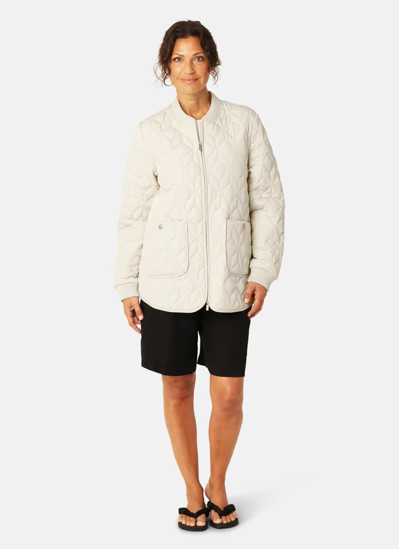 Short Diamond Quilt Jacket - Image 4