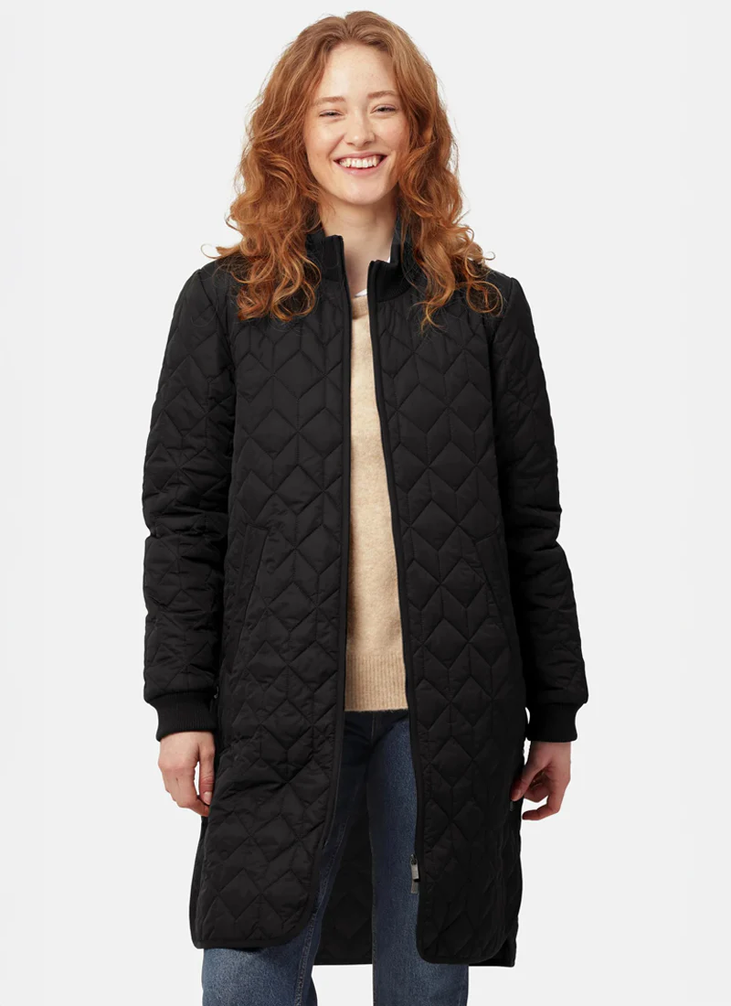 Long Diamond Quilt Coat - Image 6