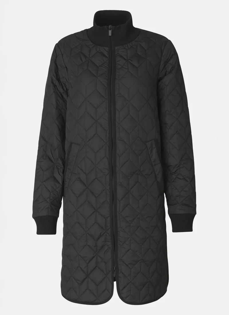 Long Diamond Quilt Coat - Image 7