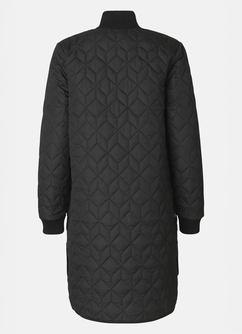 Long Diamond Quilt Coat - Image 8
