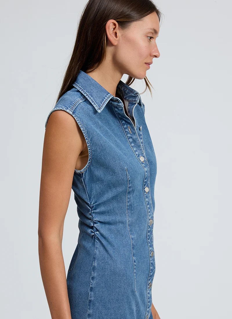 Airflex Leah Denim Midi Dress - Image 3