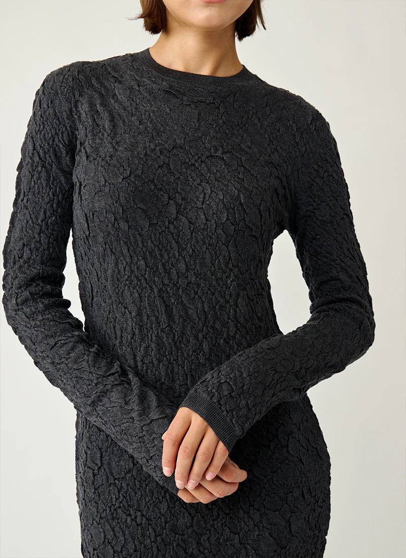 Merino Wool Knit Dress - Image 3