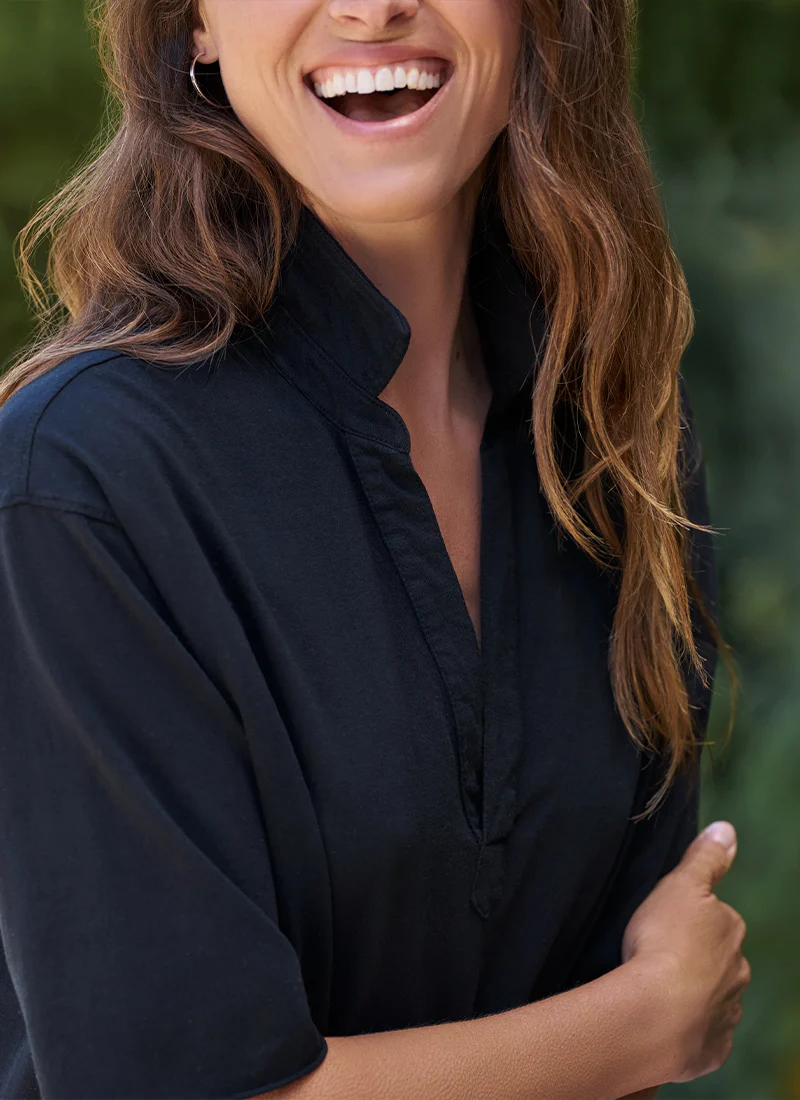 Mini Emma Popover Henley Dress - Image 4