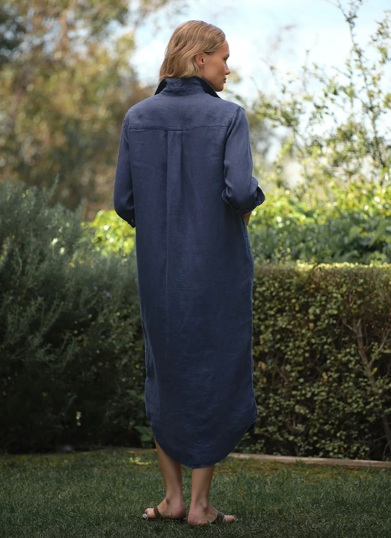 Rory Linen Maxi Shirtdress - Image 2