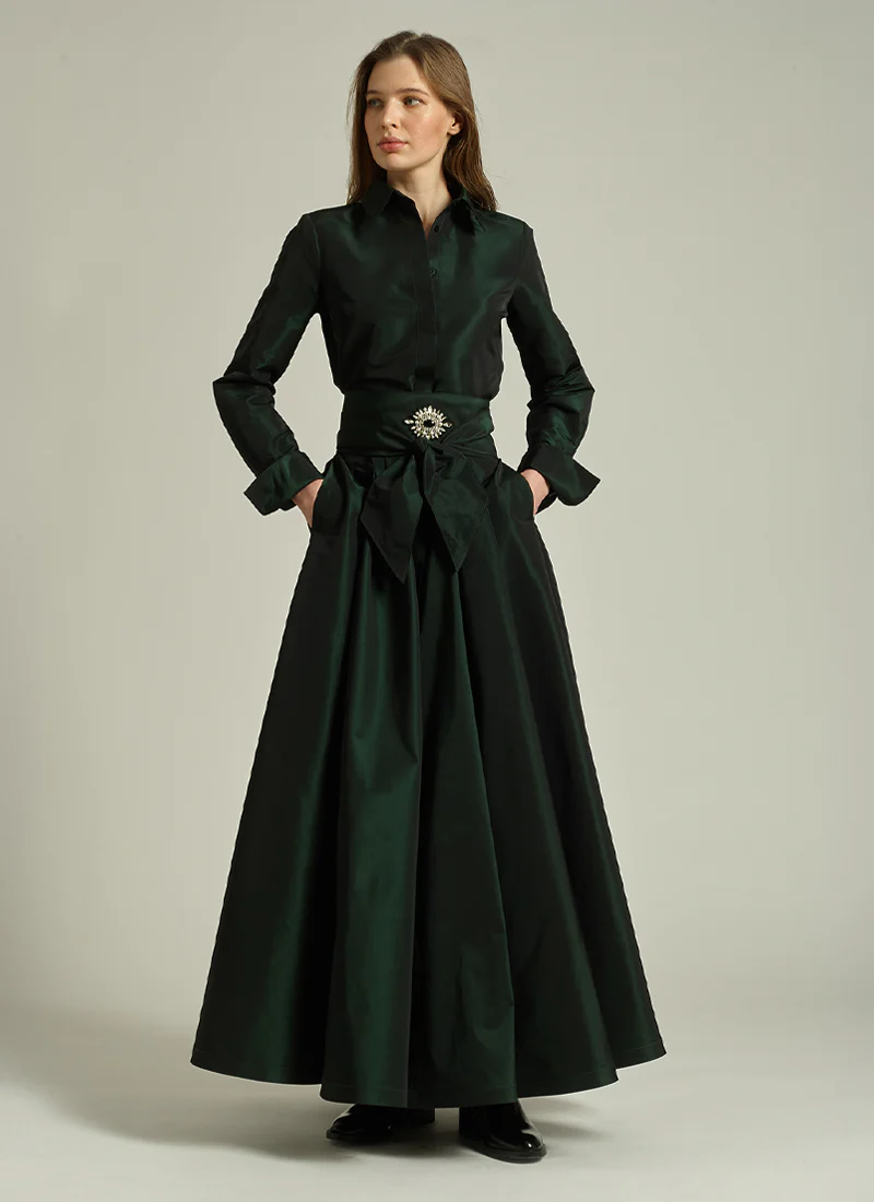 Mariasole Long Dress With Belt