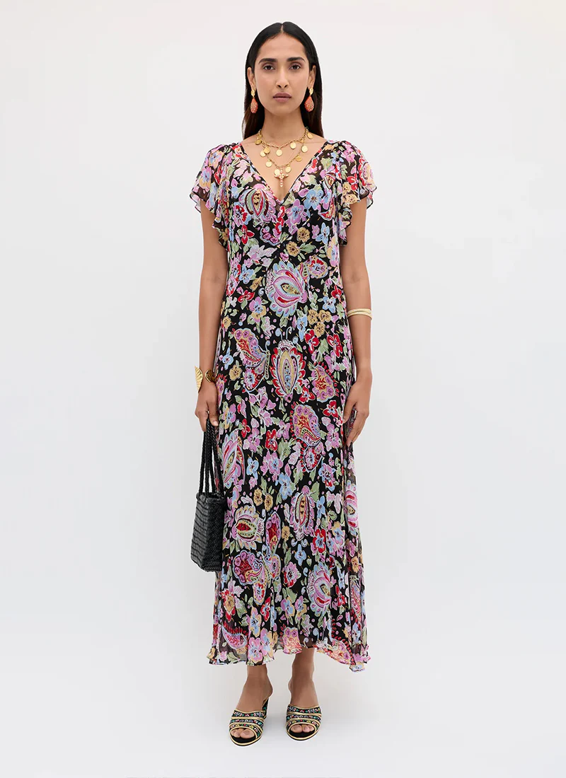 Bexley Lurex Midi Dress - Image 5