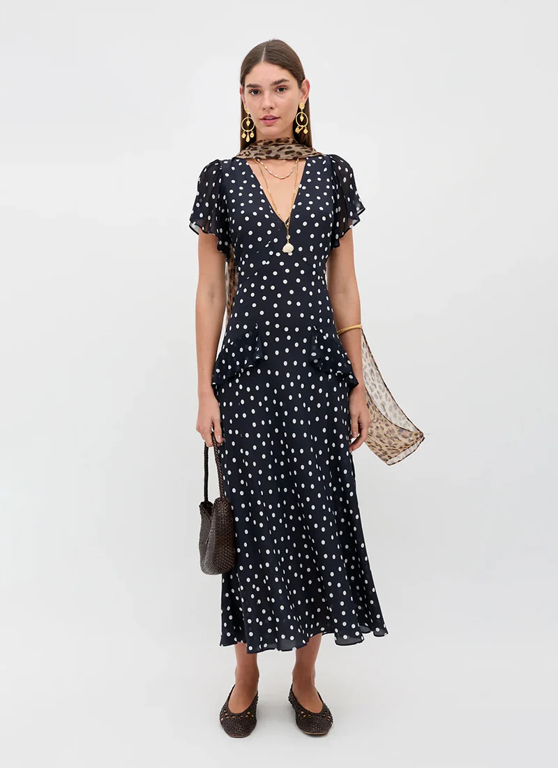 Evie Silk Maxi Dress