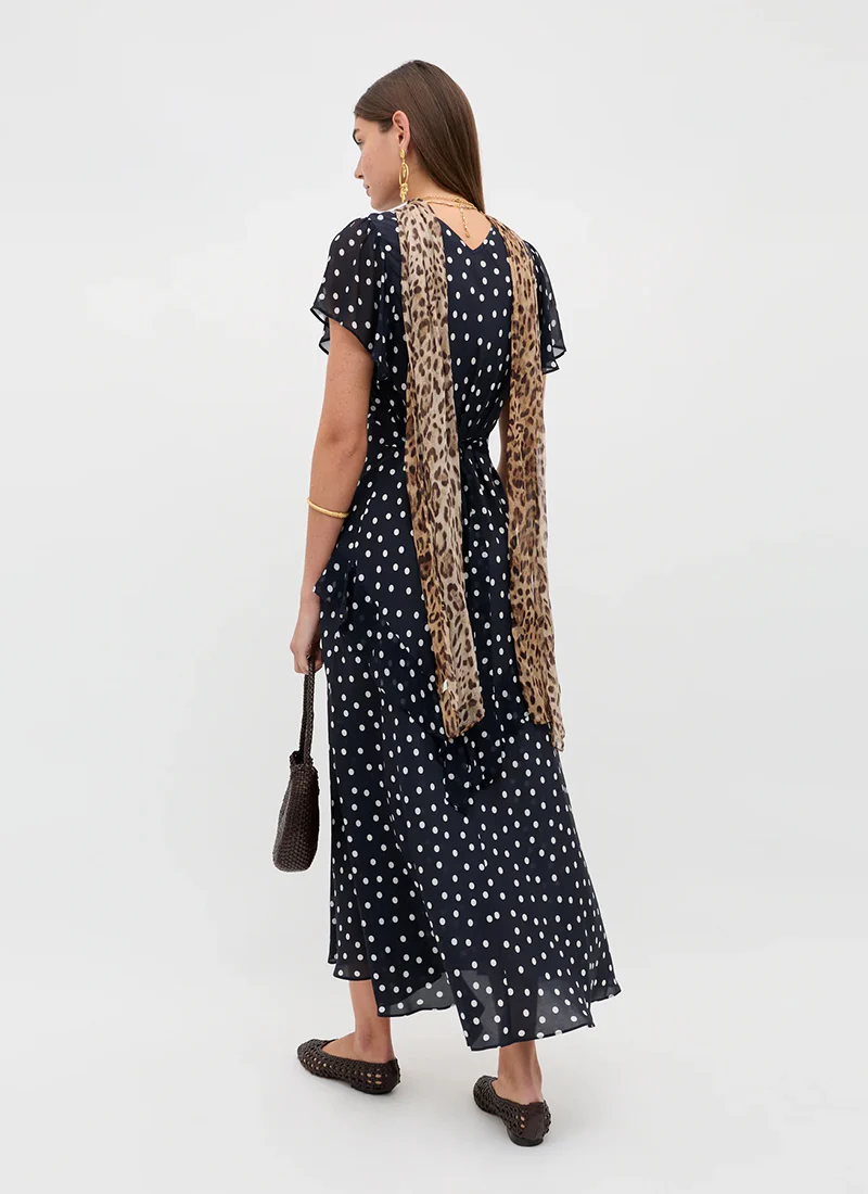 Evie Silk Maxi Dress - Image 3