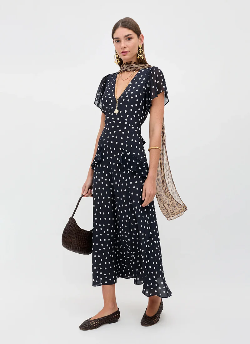 Evie Silk Maxi Dress - Image 4