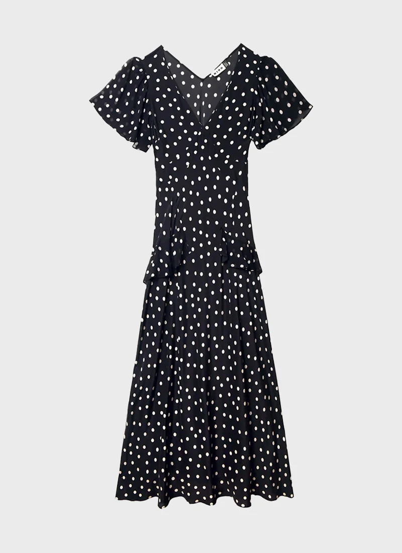 Evie Silk Maxi Dress - Image 6