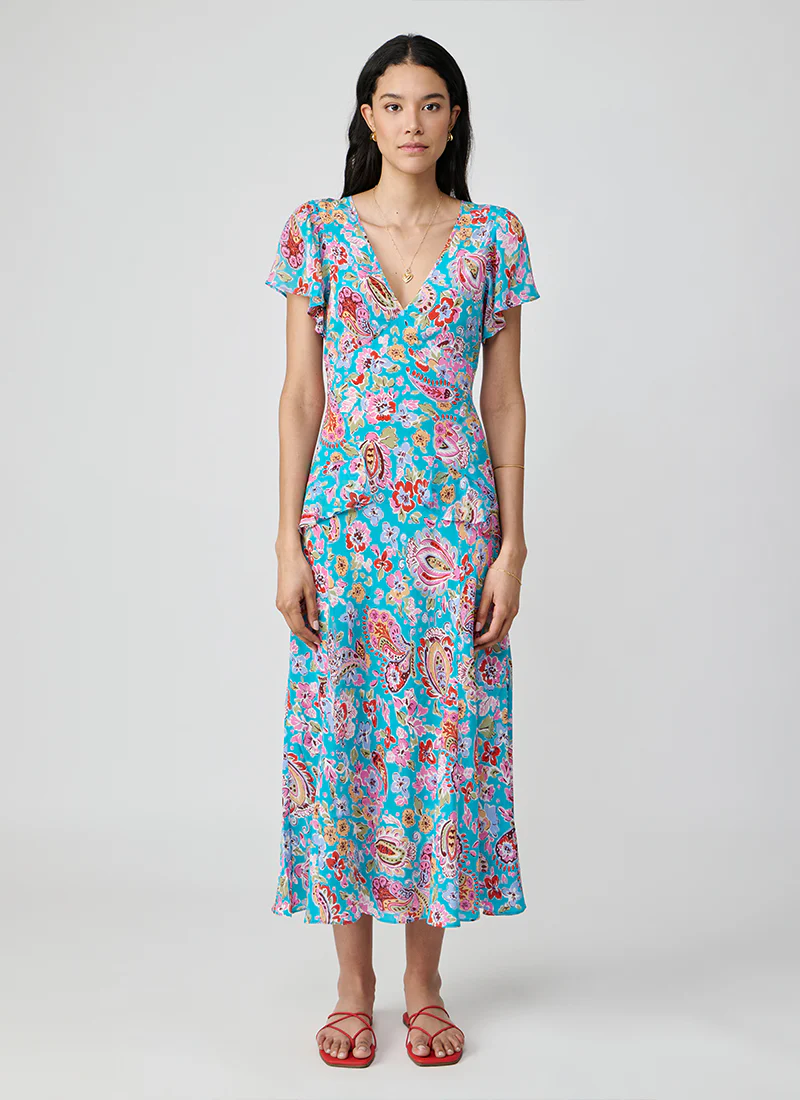 Evie Silk Maxi Dress - Image 4