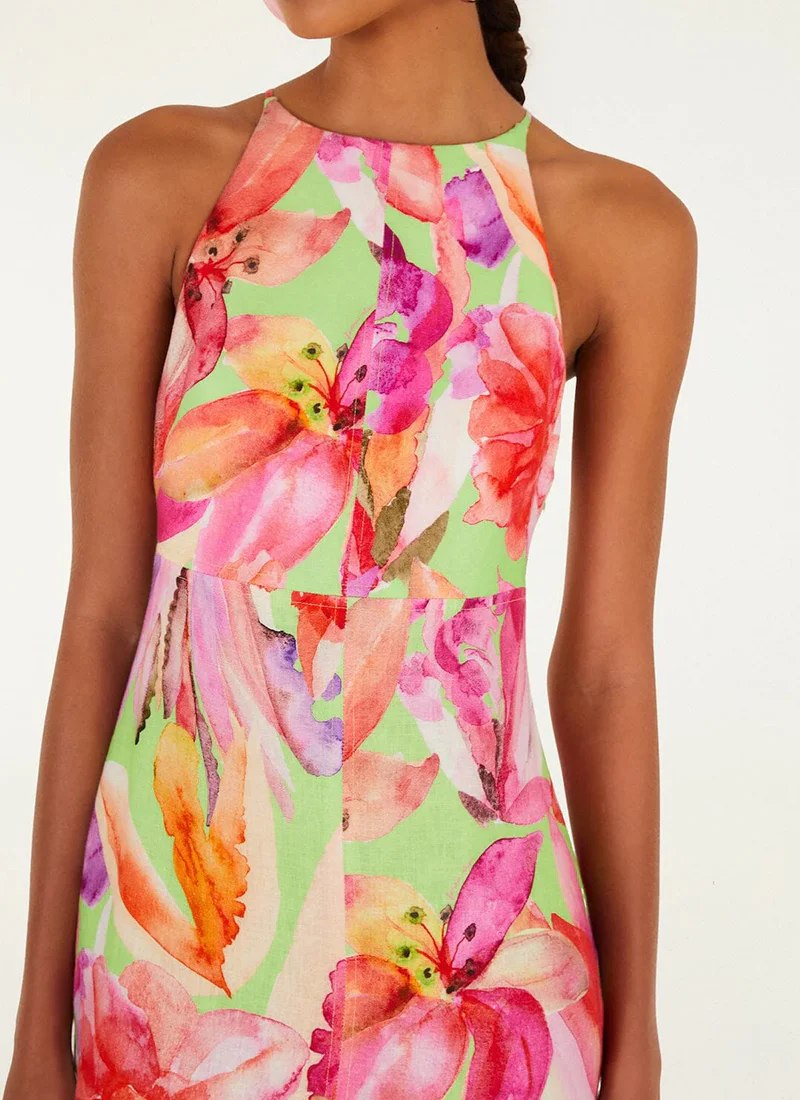 Artsy Flora Midi Dress - Image 3