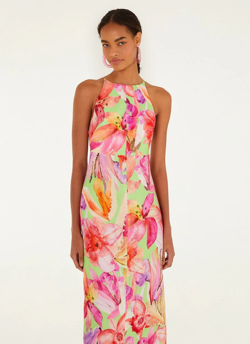 Artsy Flora Midi Dress - Image 4