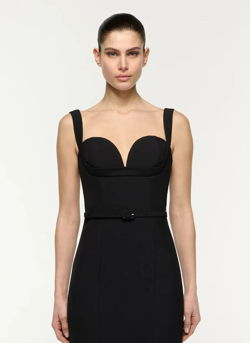 Belted Fit And Flare Midi Dress - Image 4