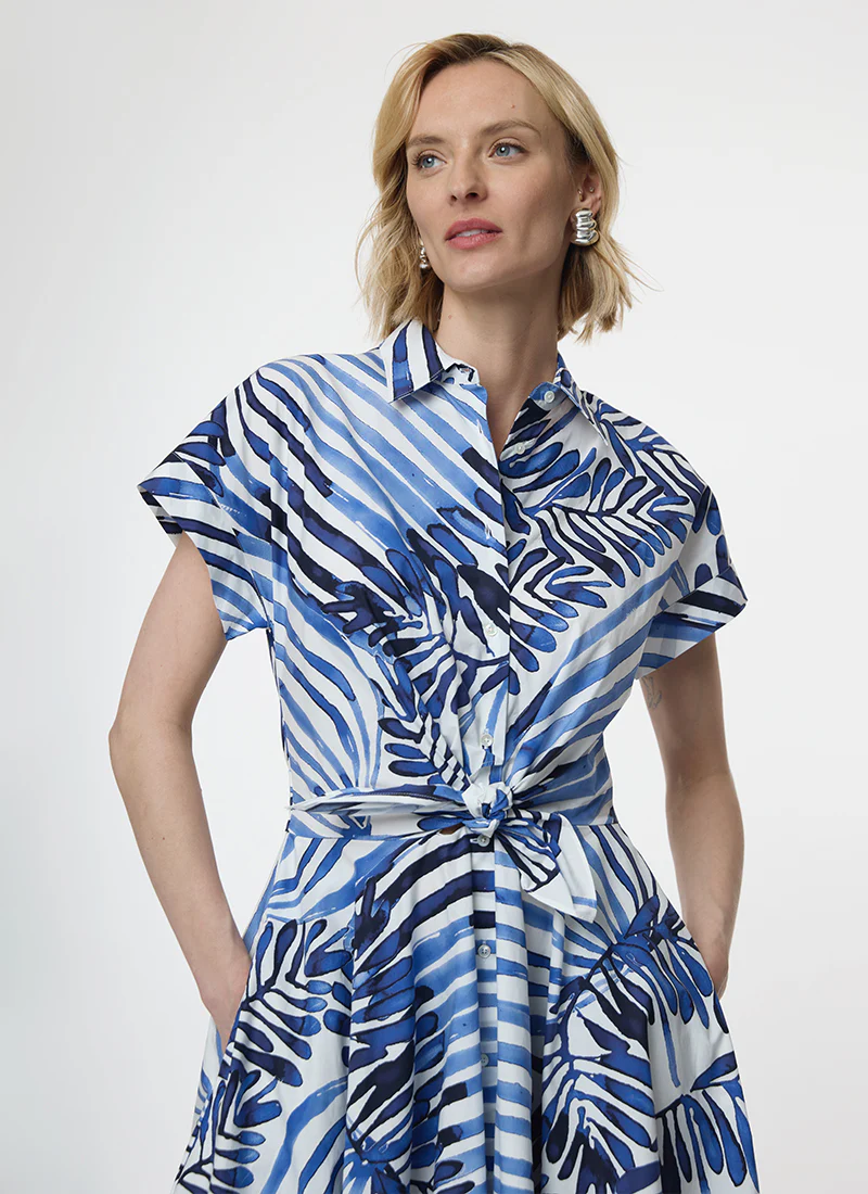 Drareen Tied Waist Shirt Dress - Image 3