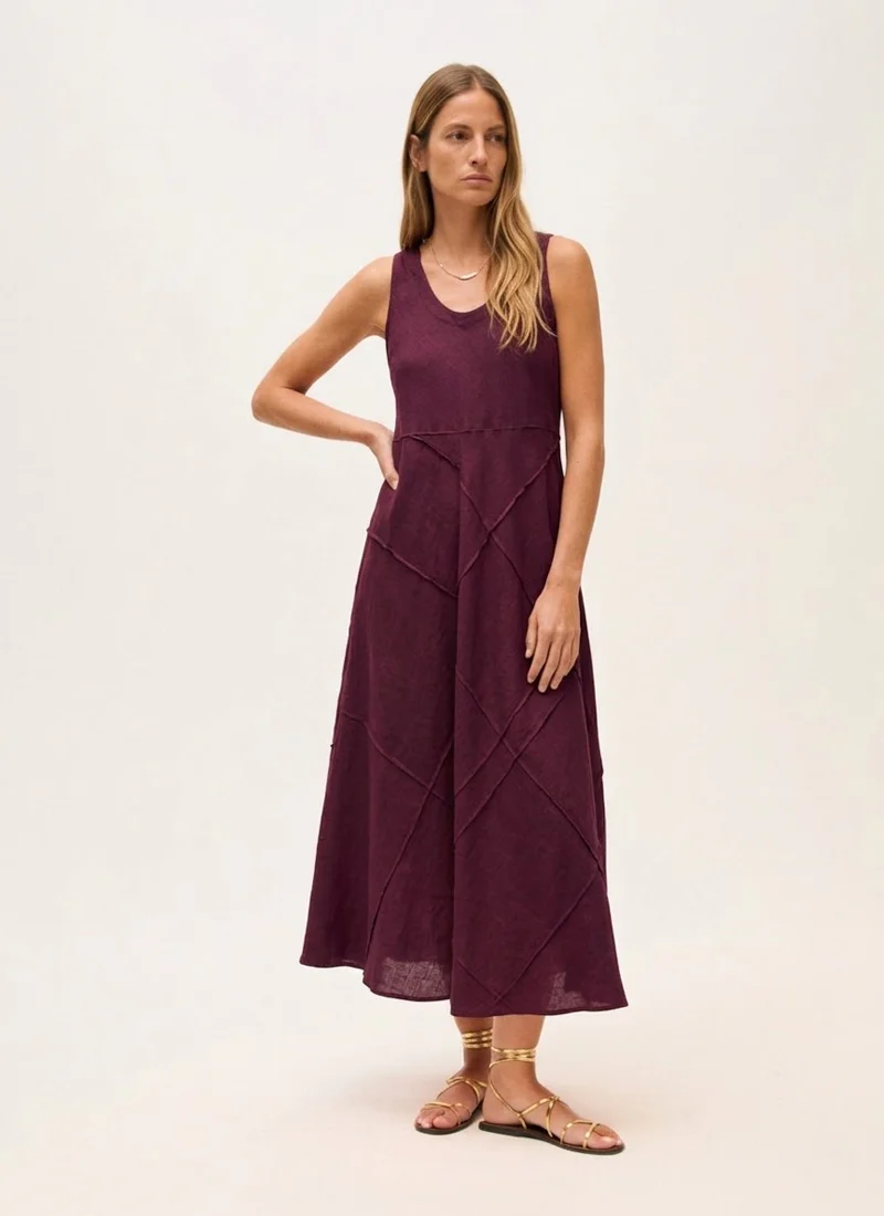 Linen Midi Tank Dress