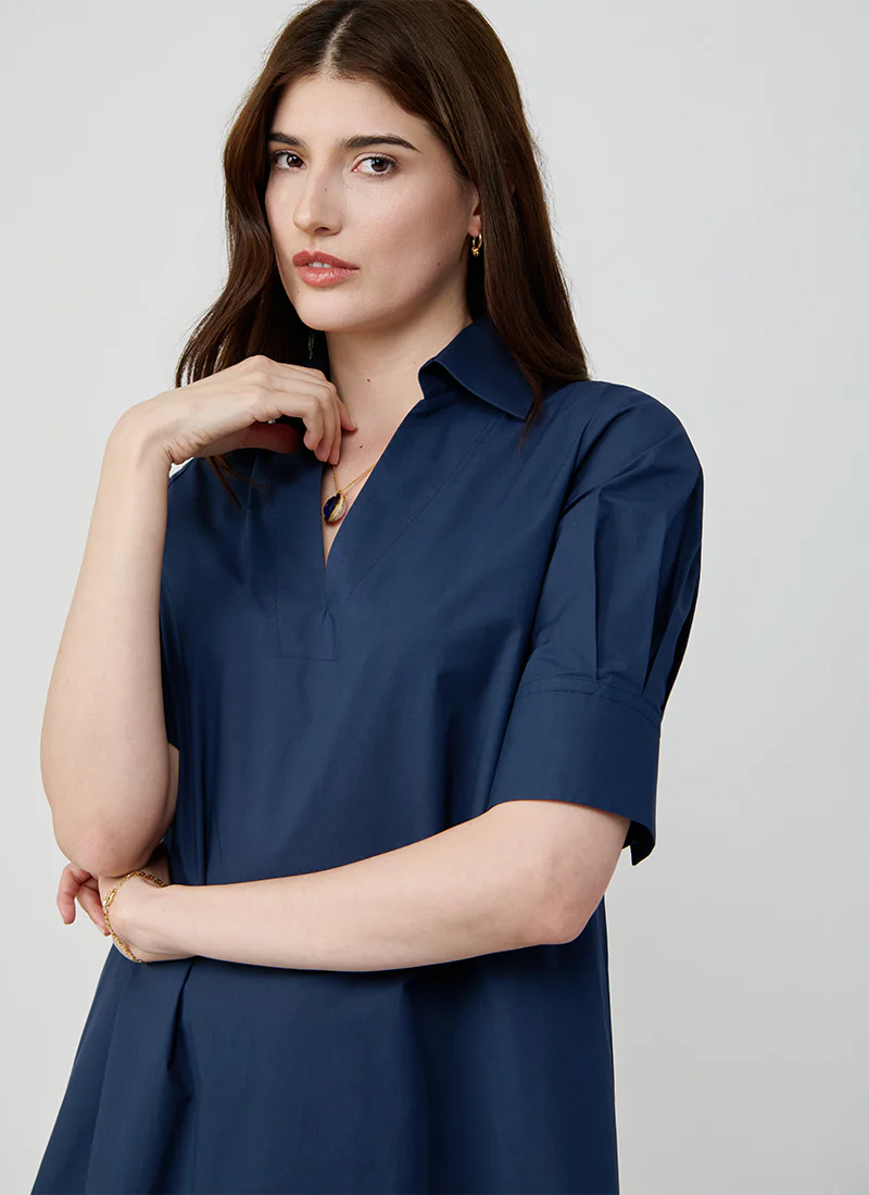 Nicla Short Sleeve V-Neck Dress - Image 3