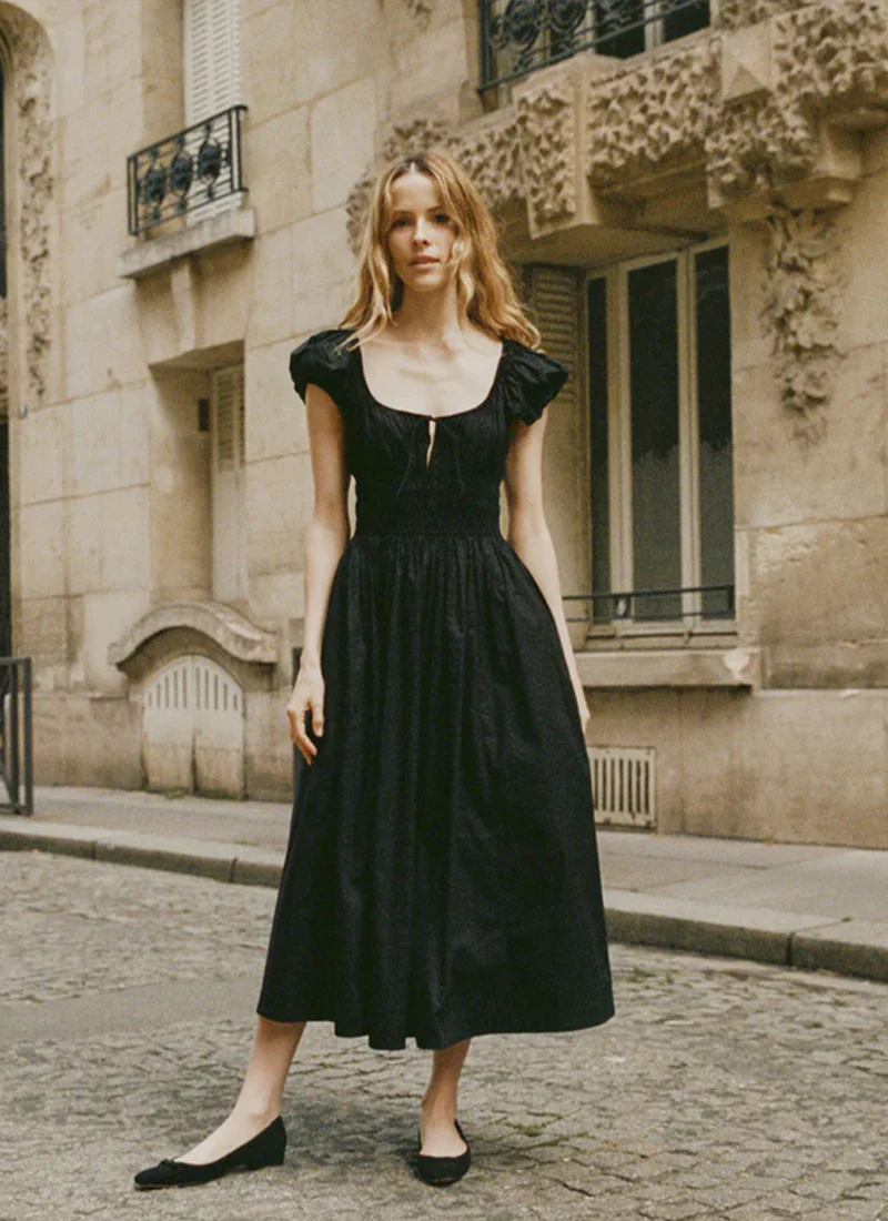 Quinn Cotton Midi Dress