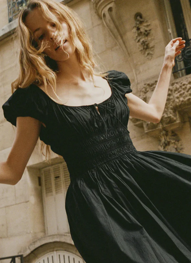 Quinn Cotton Midi Dress - Image 3