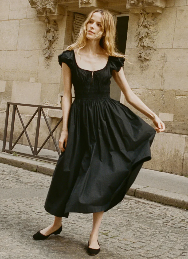 Quinn Cotton Midi Dress - Image 4