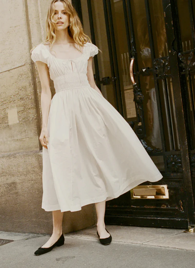 Quinn Cotton Midi Dress