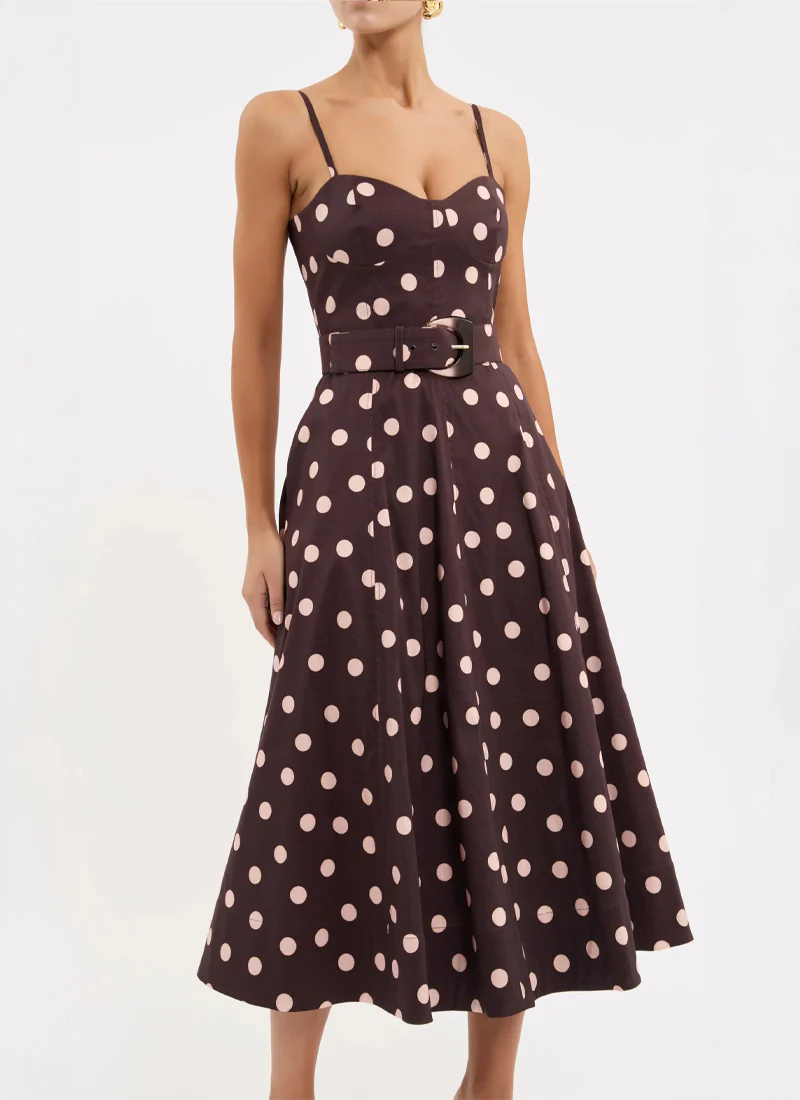 Vivianne Strap Midi Dress - Image 3