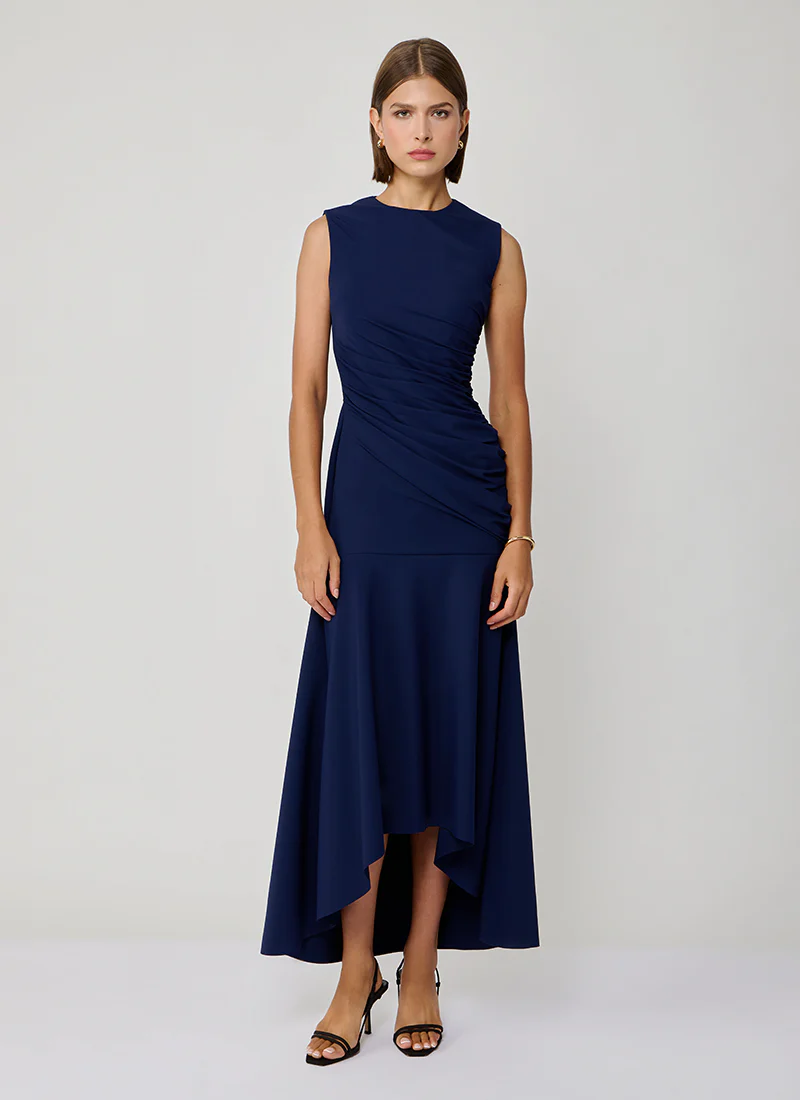 Paulson Ruched Midi Dress