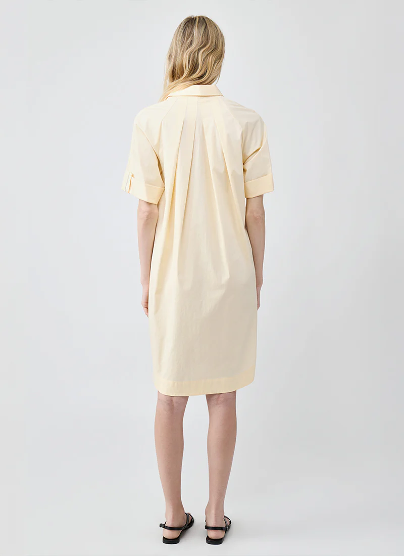 Straight Cotton Satin Dress - Image 2