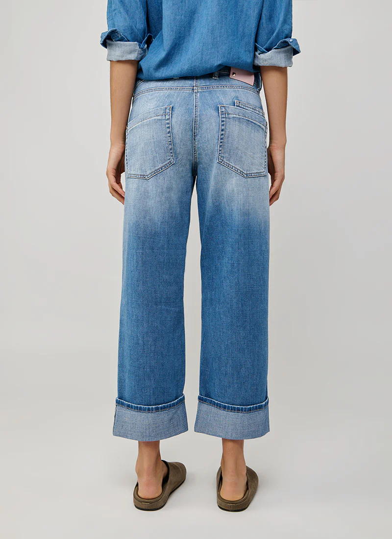 Giuli Utility Cuffed Straight Leg Jeans - Image 2