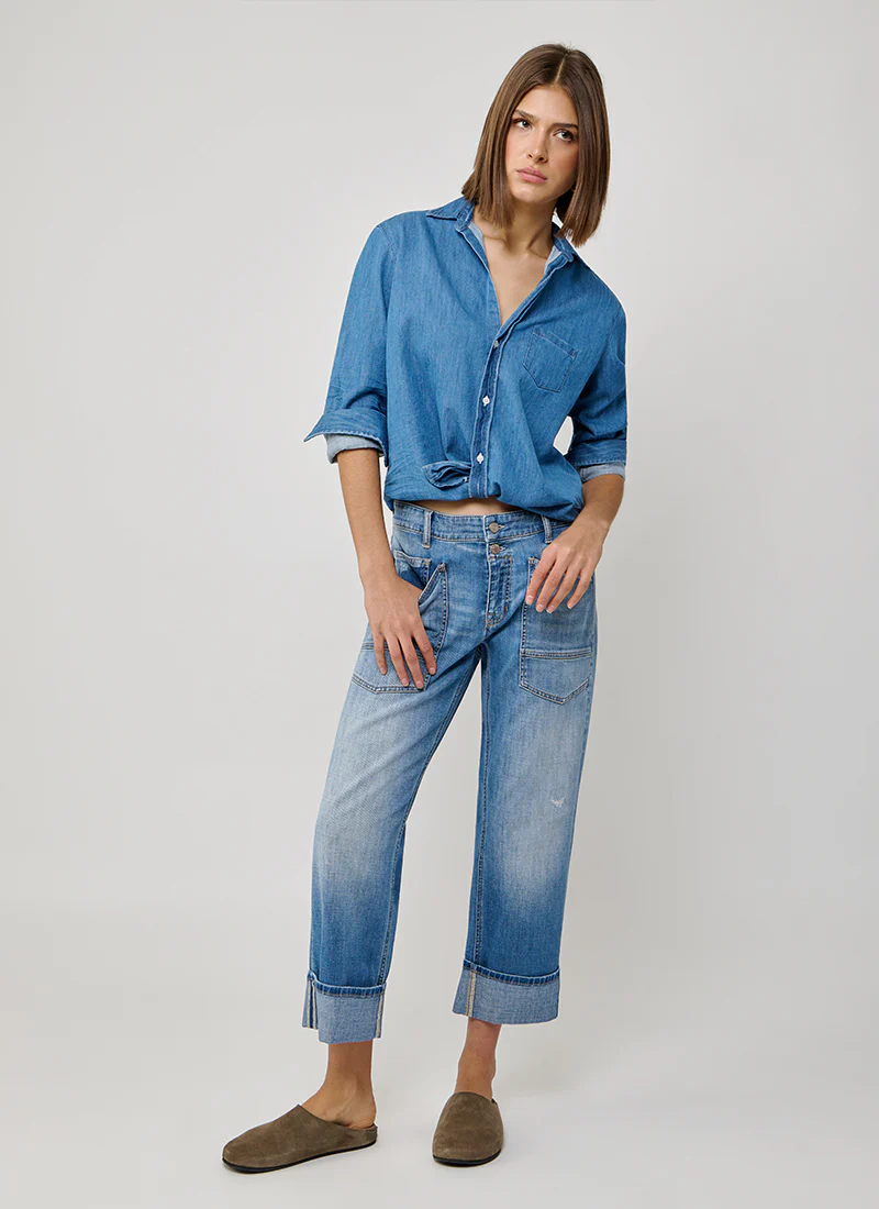 Giuli Utility Cuffed Straight Leg Jeans - Image 4