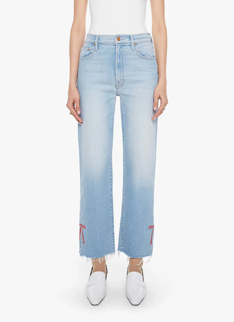 The Rambler Zip Slice Hover Fray Straight Leg Jeans
