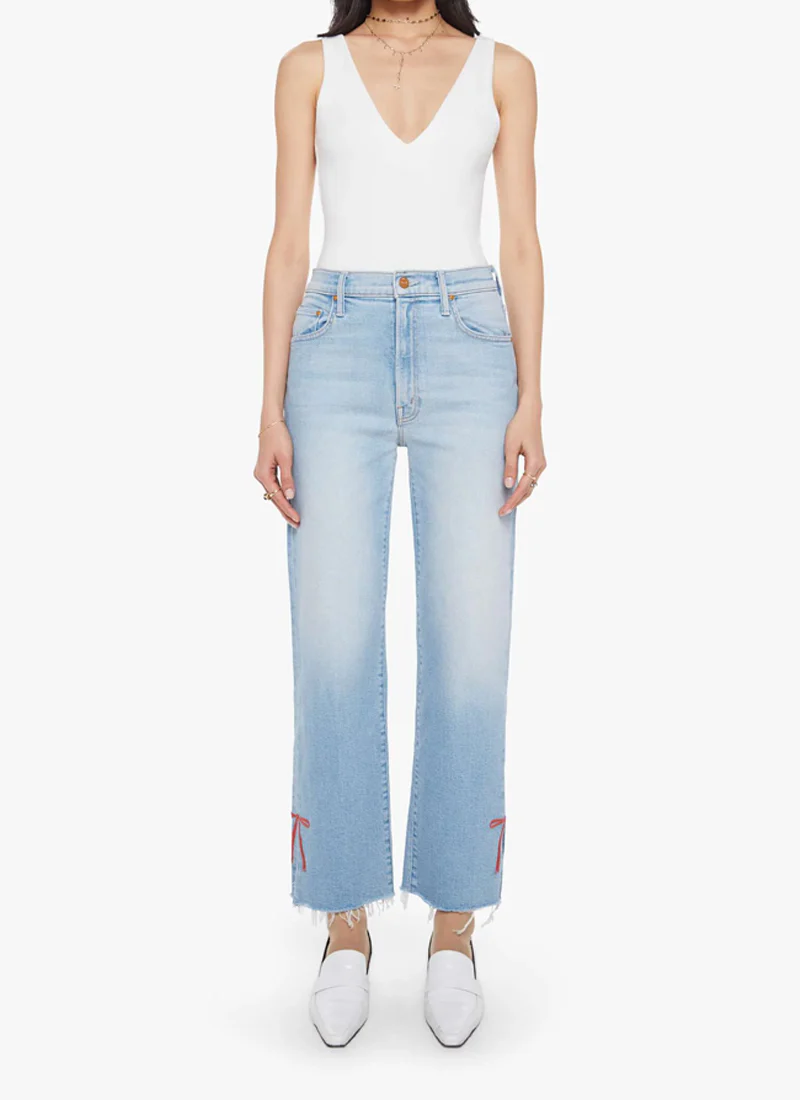 The Rambler Zip Slice Hover Fray Straight Leg Jeans - Image 6