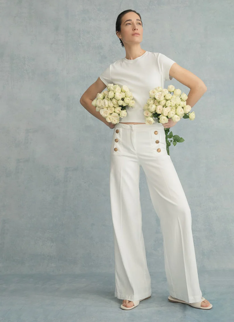 Bridget Sailor Button Denim Pant - Image 7