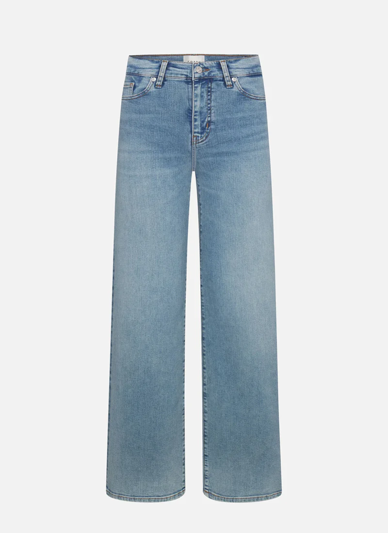 Le Slim Palazzo Wide Leg Flare Jeans - Image 7