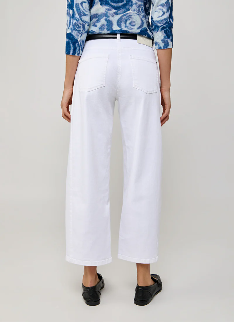 Oria Pure White Wide Leg Jeans - Image 2